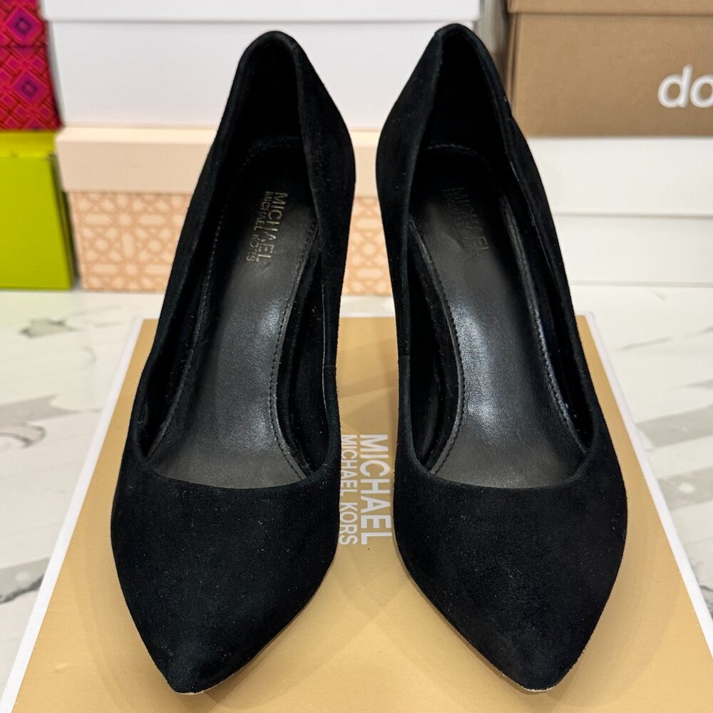 MICHAEL KORS Black Suede Paloma Pump - Picture 4 of 12